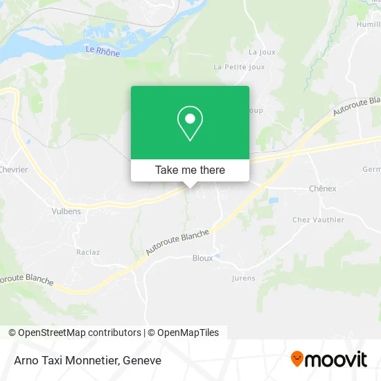 Arno Taxi Monnetier map