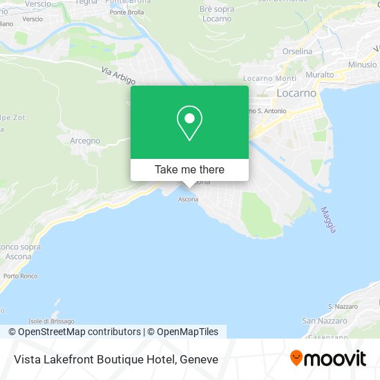 Vista Lakefront Boutique Hotel map