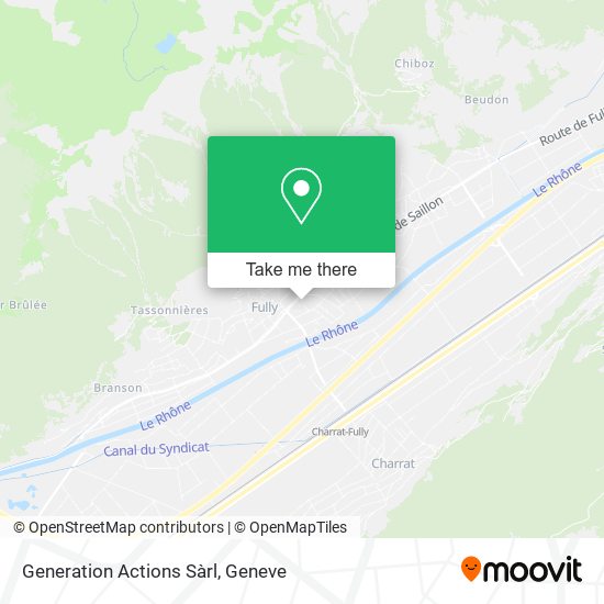 Generation Actions Sàrl map