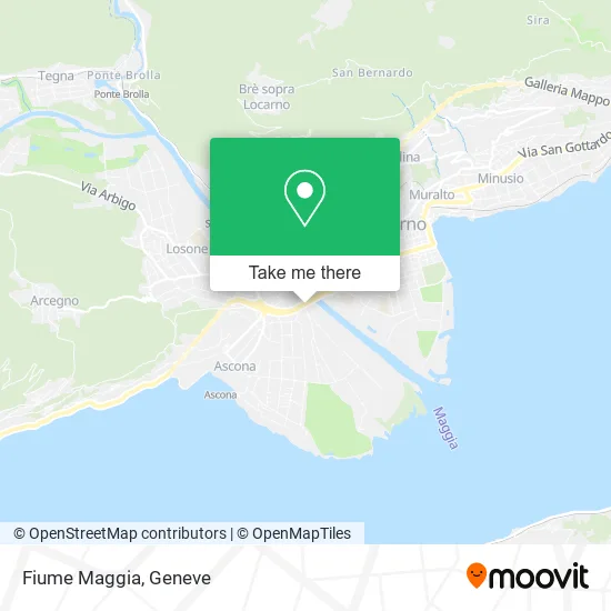 Fiume Maggia map