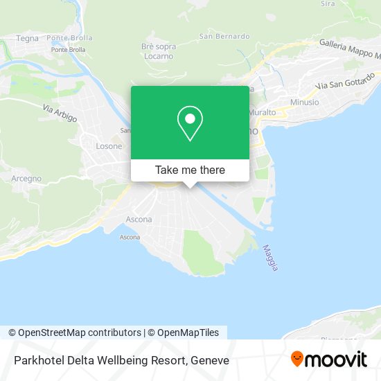 Parkhotel Delta Wellbeing Resort map