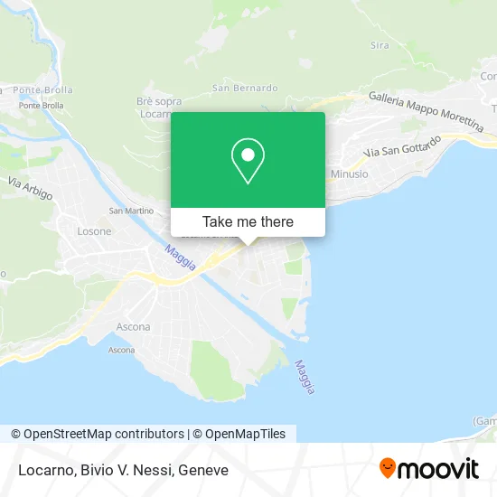 Locarno, Bivio V. Nessi map
