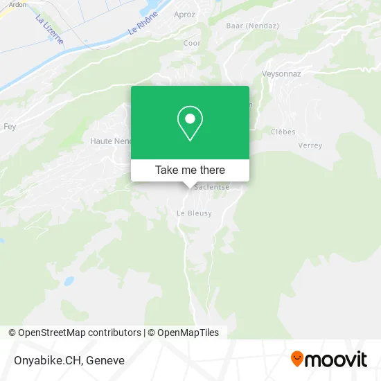 Onyabike.CH map