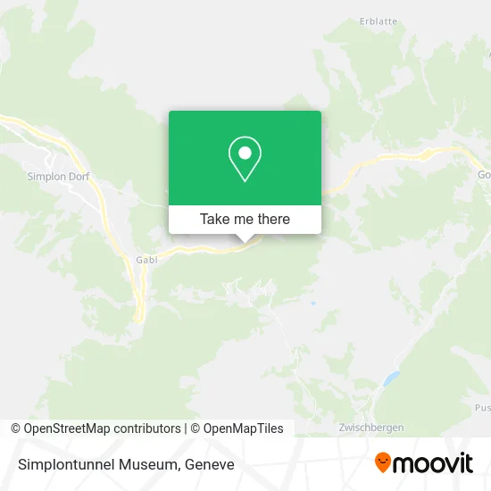 Simplontunnel Museum map