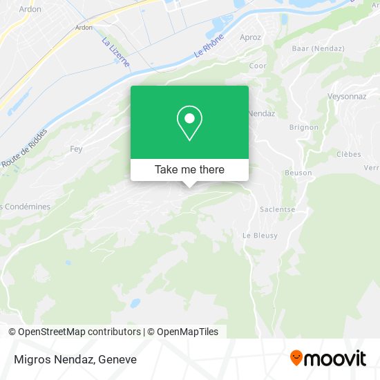 Migros Nendaz plan