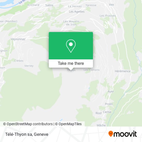 Télé-Thyon sa map