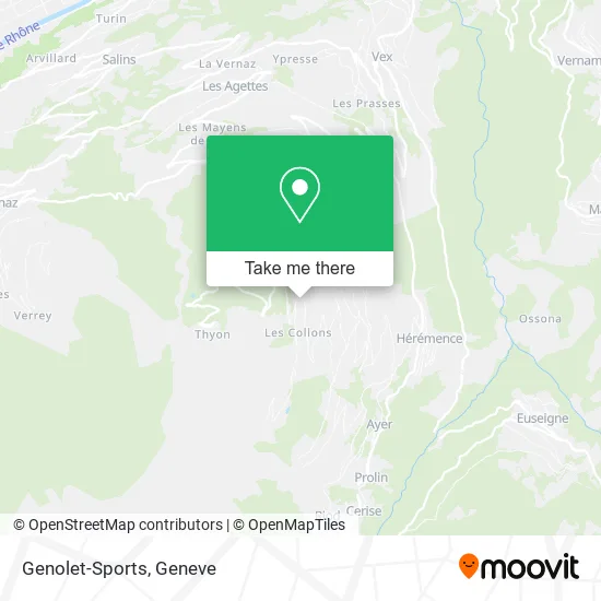 Genolet-Sports map