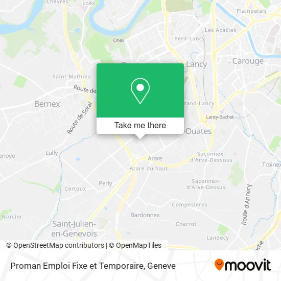 Proman Emploi Fixe et Temporaire map