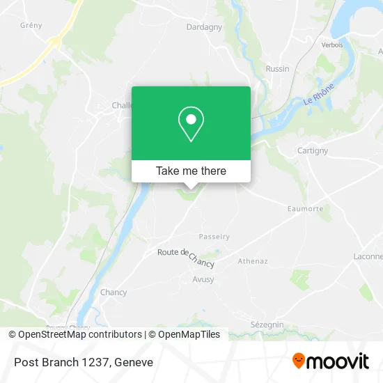 Post Branch 1237 map