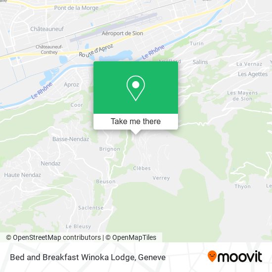 Bed and Breakfast Winoka Lodge map