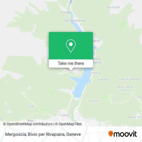 Mergoscia, Bivio per Rivapiana map