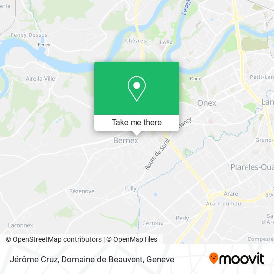 Jérôme Cruz, Domaine de Beauvent map