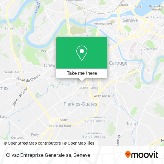 Clivaz Entreprise Generale sa map