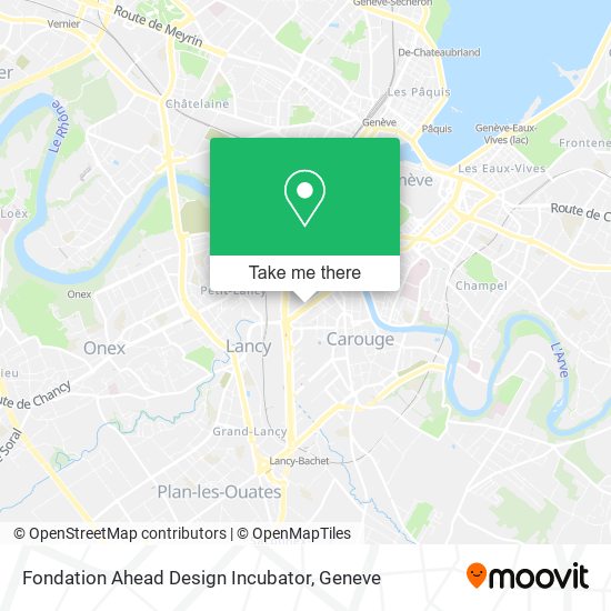 Fondation Ahead Design Incubator Karte