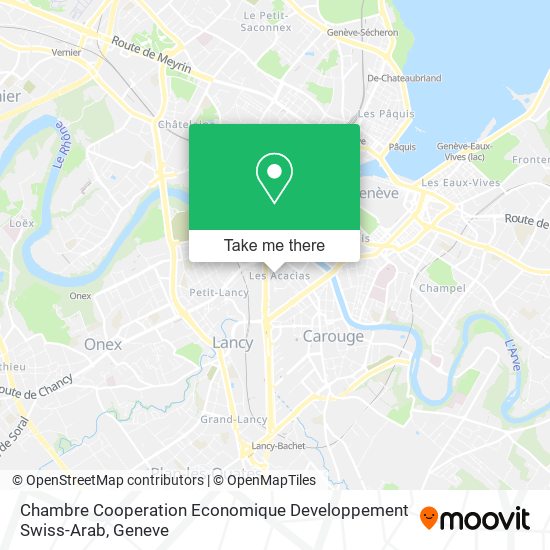 Chambre Cooperation Economique Developpement Swiss-Arab map