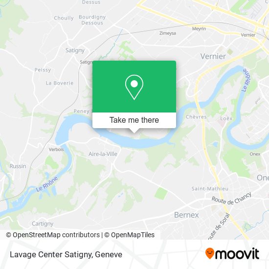 Lavage Center Satigny map