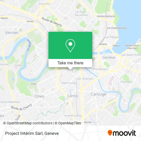 Project Intérim Sàrl map