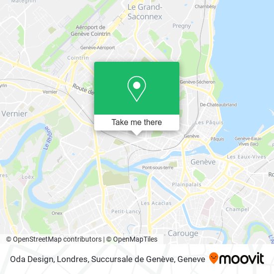 Oda Design, Londres, Succursale de Genève map