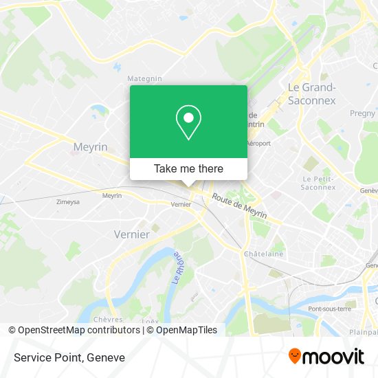 Service Point map