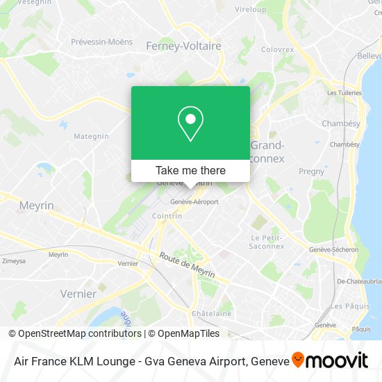Air France KLM Lounge - Gva Geneva Airport Karte