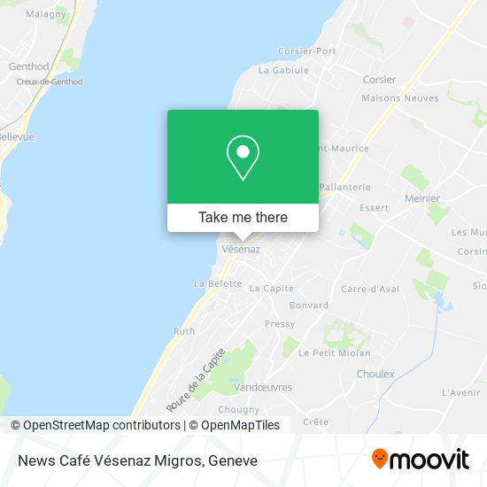News Café Vésenaz Migros map