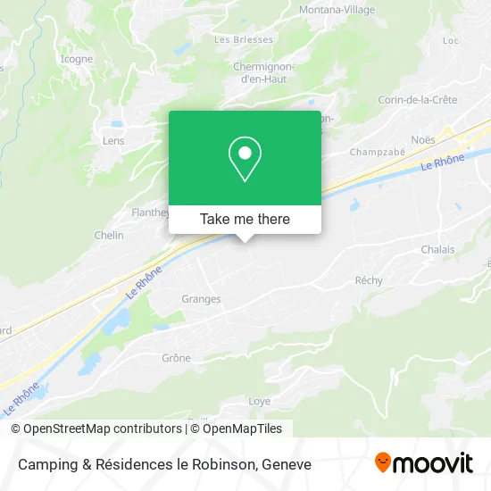Camping & Résidences le Robinson map