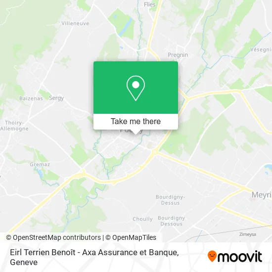 Eirl Terrien Benoît - Axa Assurance et Banque map