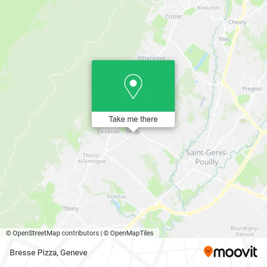 Bresse Pizza map