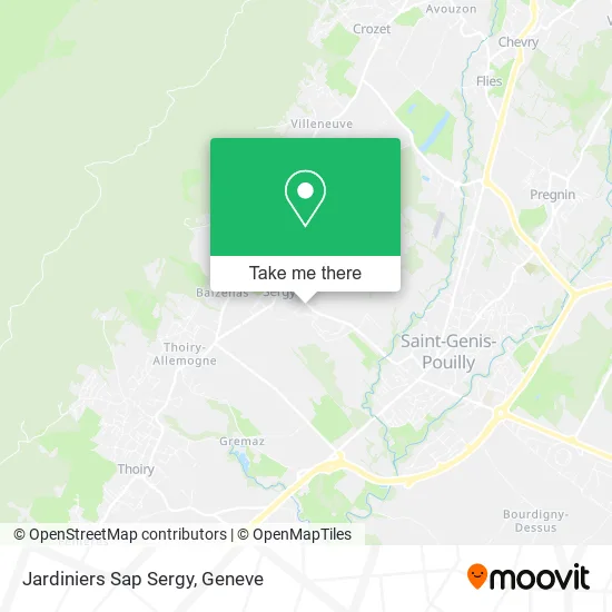 Jardiniers Sap Sergy map
