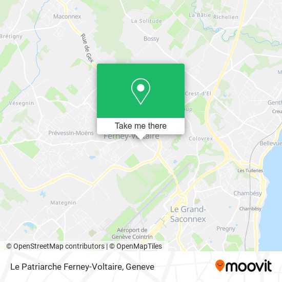 Le Patriarche Ferney-Voltaire map