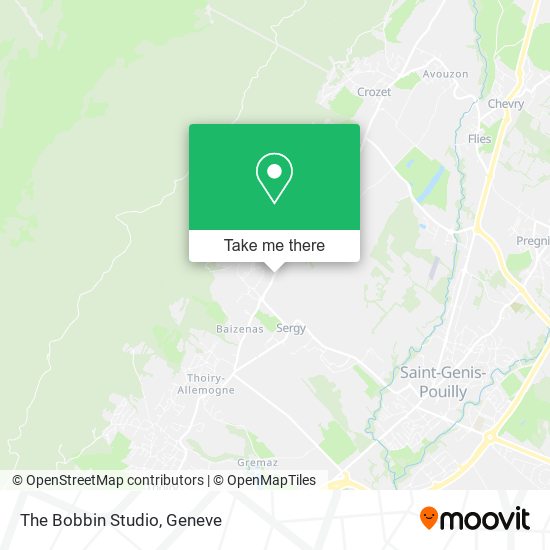 The Bobbin Studio map