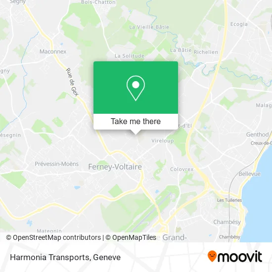 Harmonia Transports map