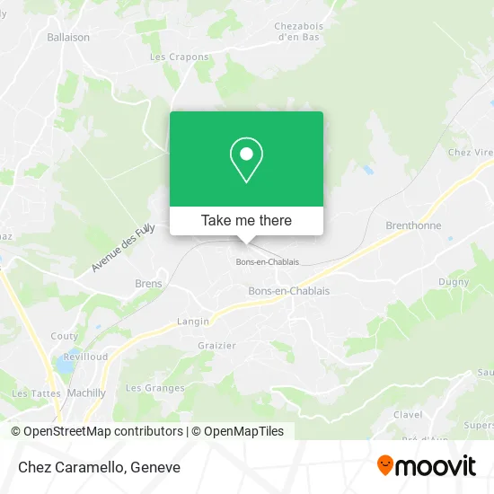Chez Caramello map