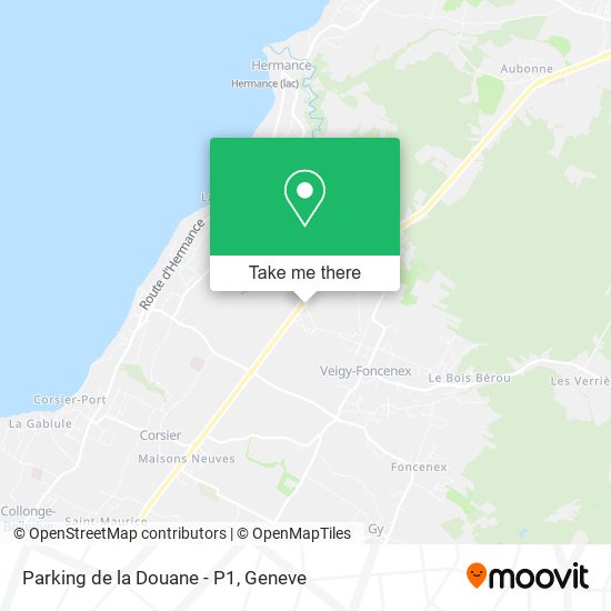 Parking de la Douane - P1 Karte