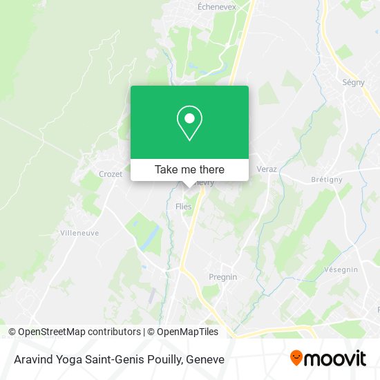Aravind Yoga Saint-Genis Pouilly map
