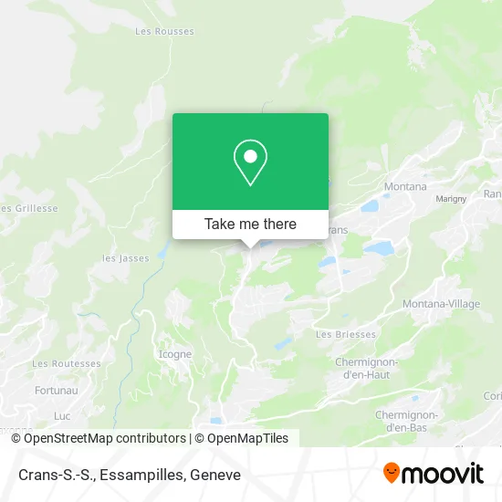 Crans-S.-S., Essampilles map