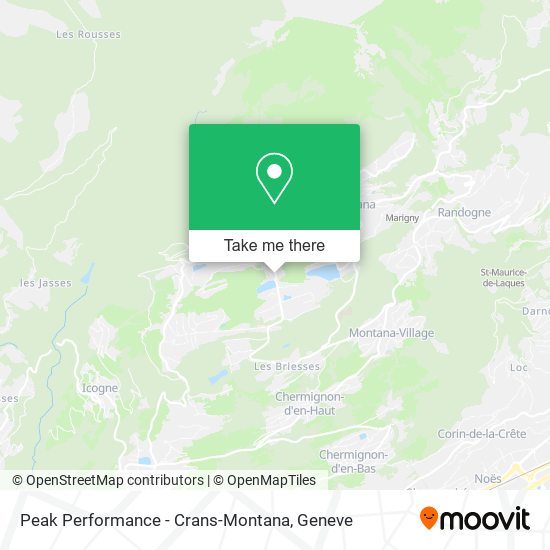 Peak Performance - Crans-Montana plan