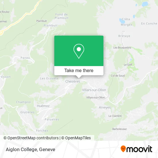 Aiglon College plan