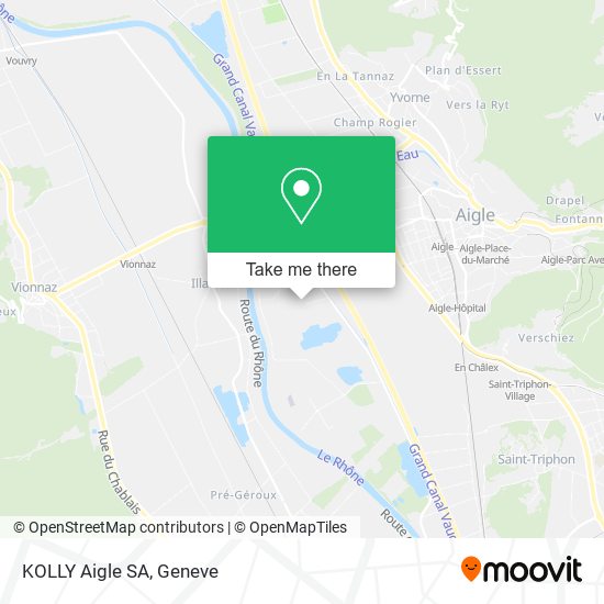 KOLLY Aigle SA map