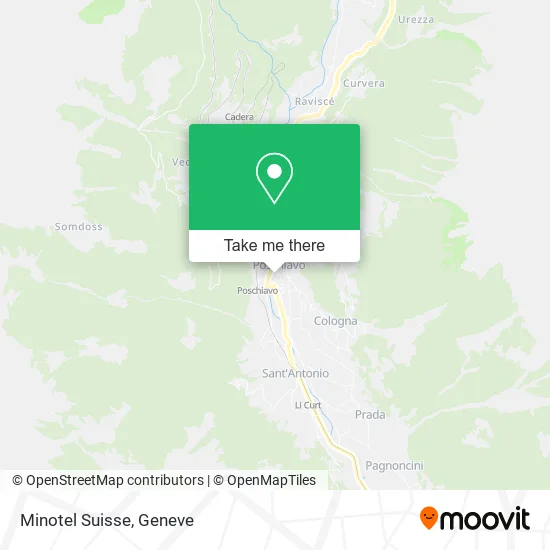 Minotel Suisse map