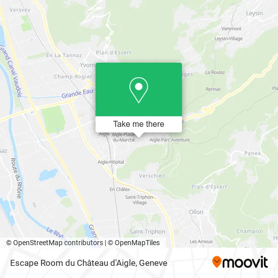 Escape Room du Château d'Aigle map