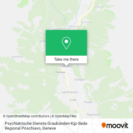 Psychiatrische Dienste Graubünden-Kjp-Sede Regional Poschiavo map
