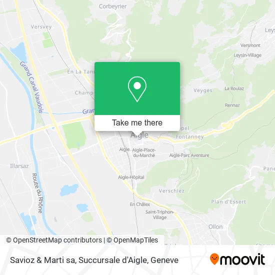 Savioz & Marti sa, Succursale d'Aigle map