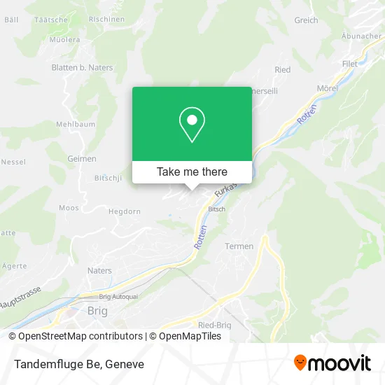 Tandemfluge Be map