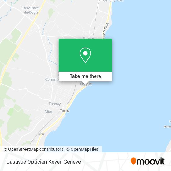 Casavue Opticien Kever map