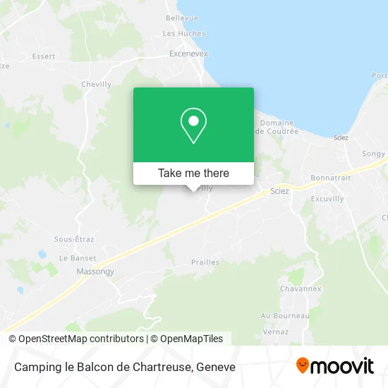 Camping le Balcon de Chartreuse map