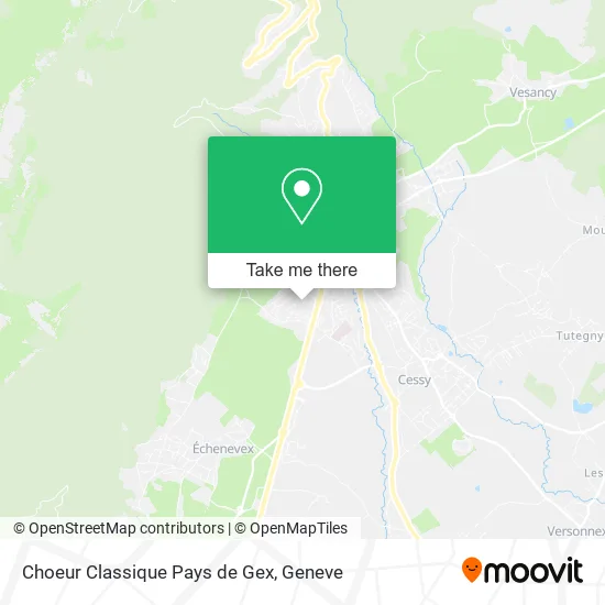 Choeur Classique Pays de Gex map