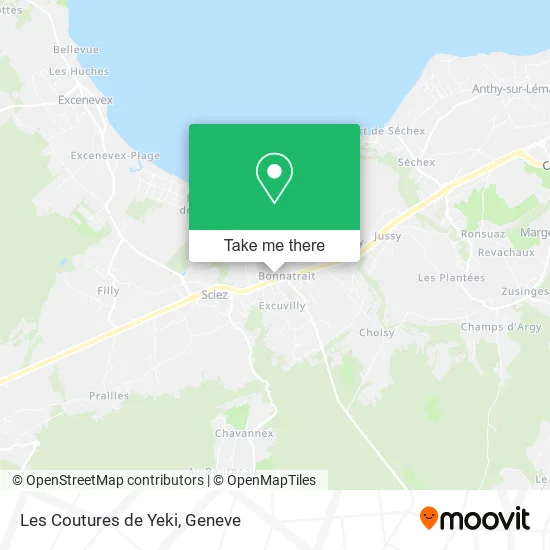 Les Coutures de Yeki map