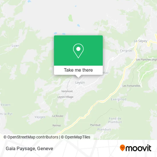 Gaïa Paysage map
