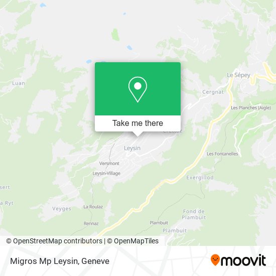 Migros Mp Leysin map